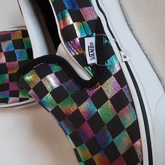 Van's off the wall sneakers size 71/2 womans only worn 1 time - Picture 2 of 4